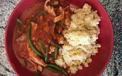 Moroccan Chicken, Green Beans and Couscous
